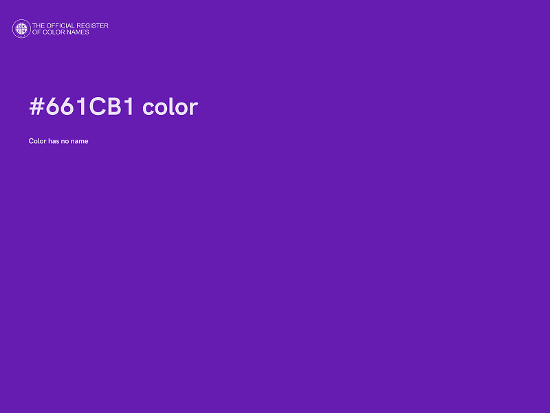 #661CB1 color image