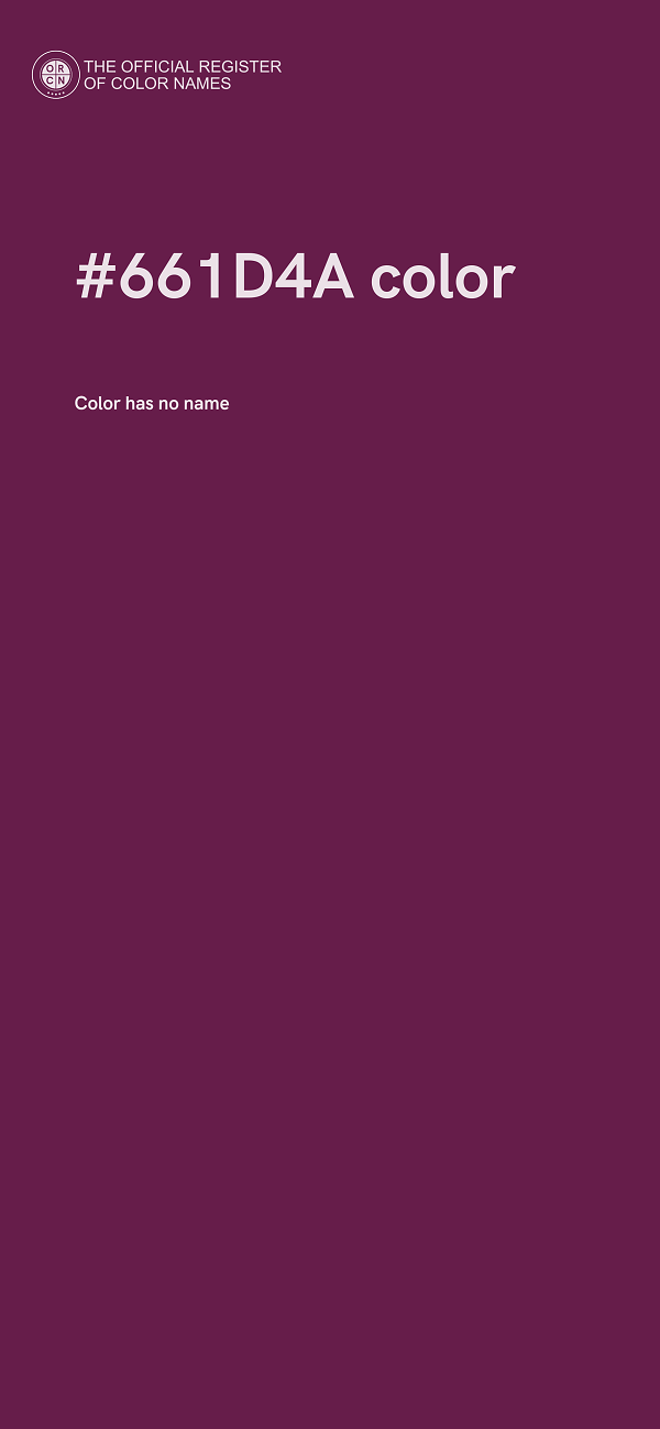 #661D4A color image