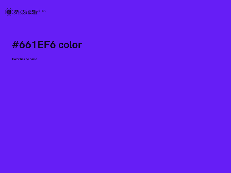 #661EF6 color image