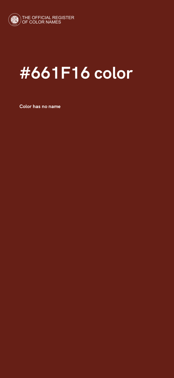 #661F16 color image