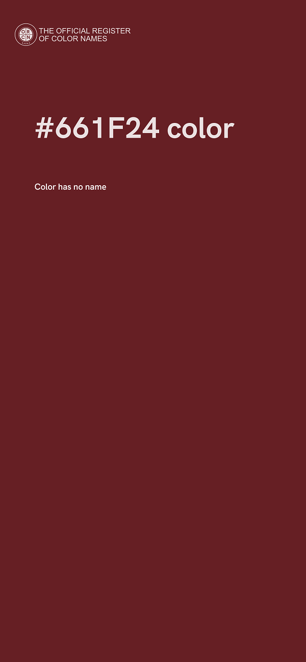 #661F24 color image