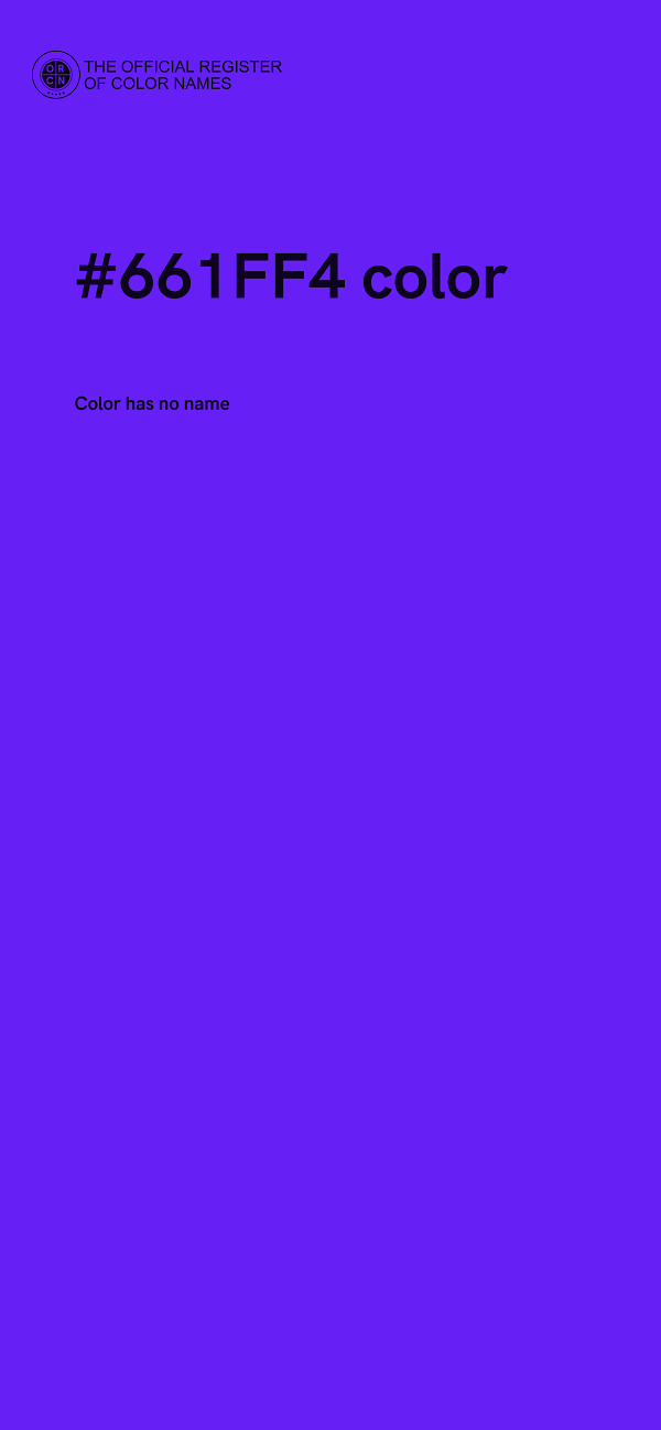 #661FF4 color image