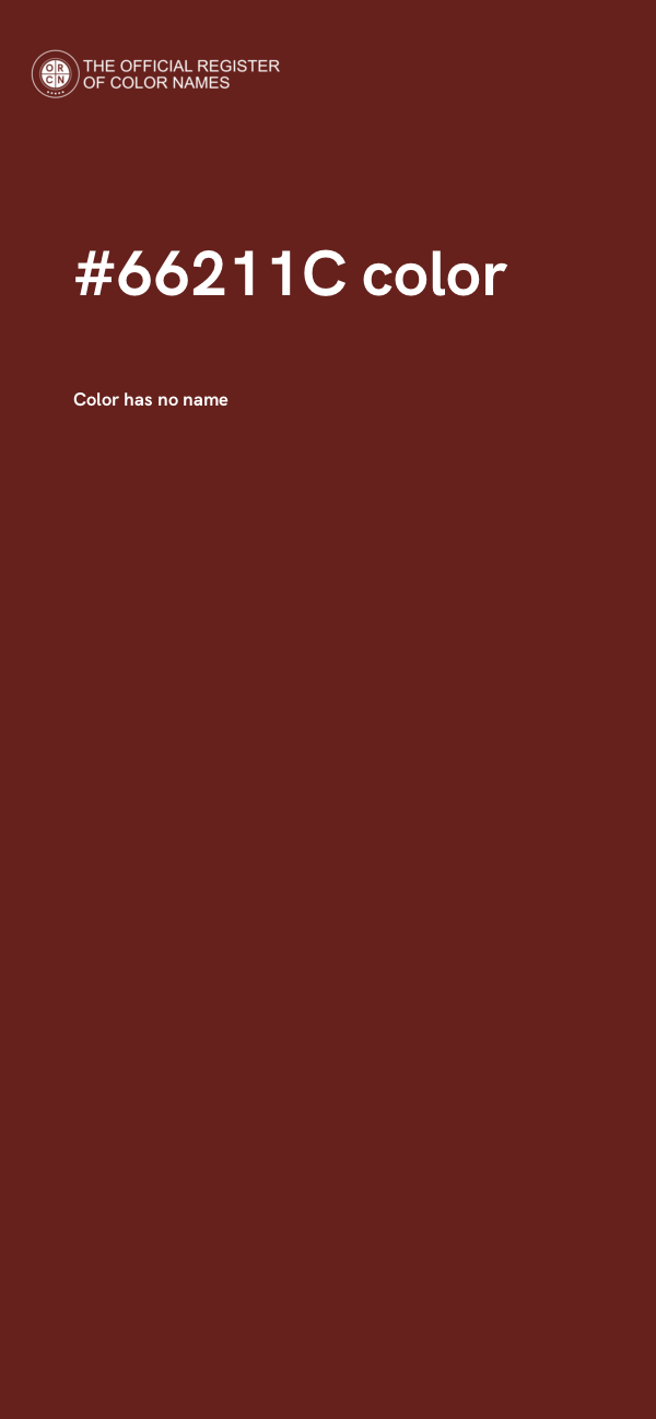 #66211C color image