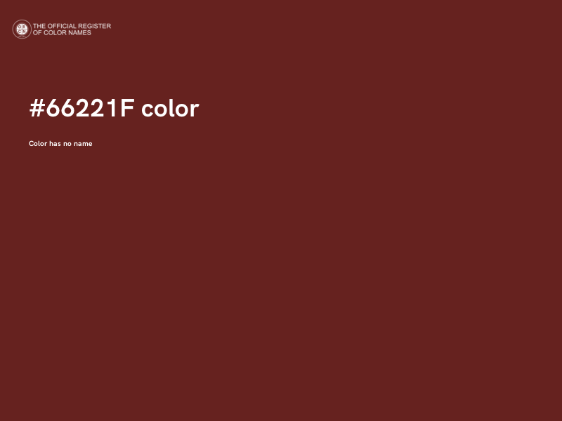 #66221F color image