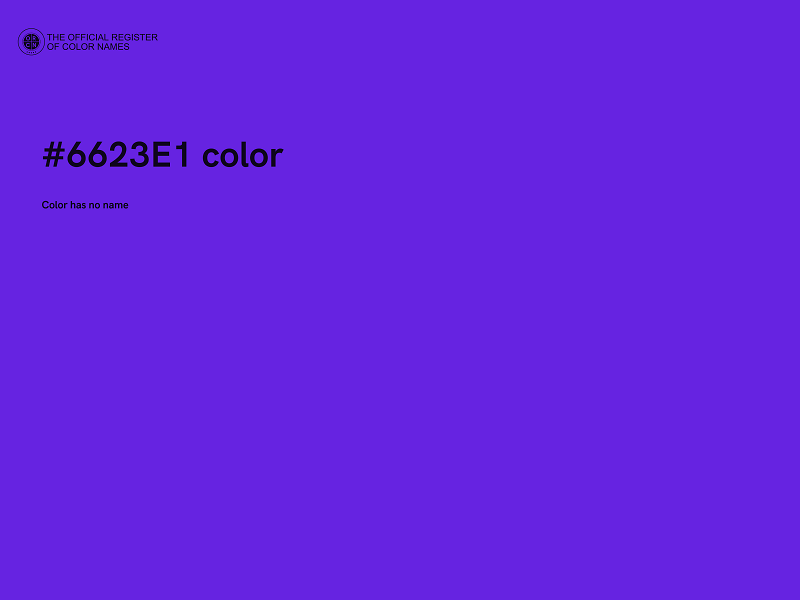 #6623E1 color image