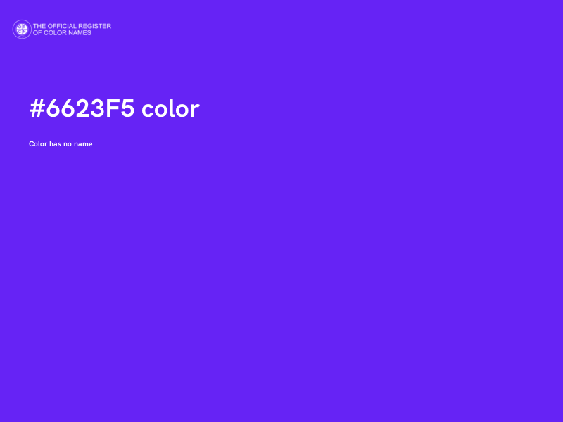#6623F5 color image