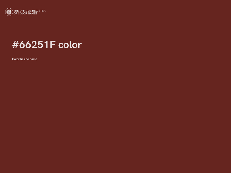 #66251F color image