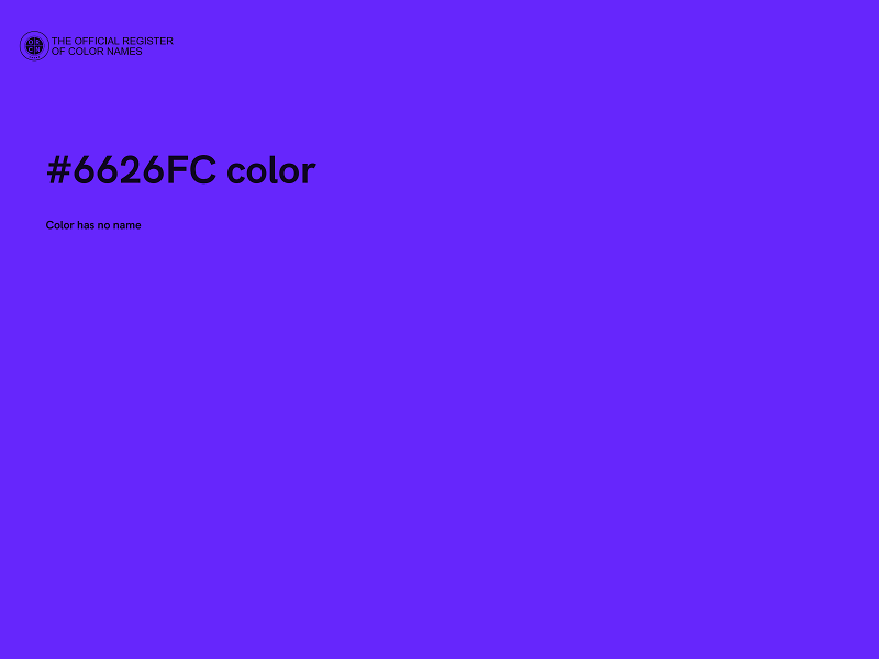 #6626FC color image