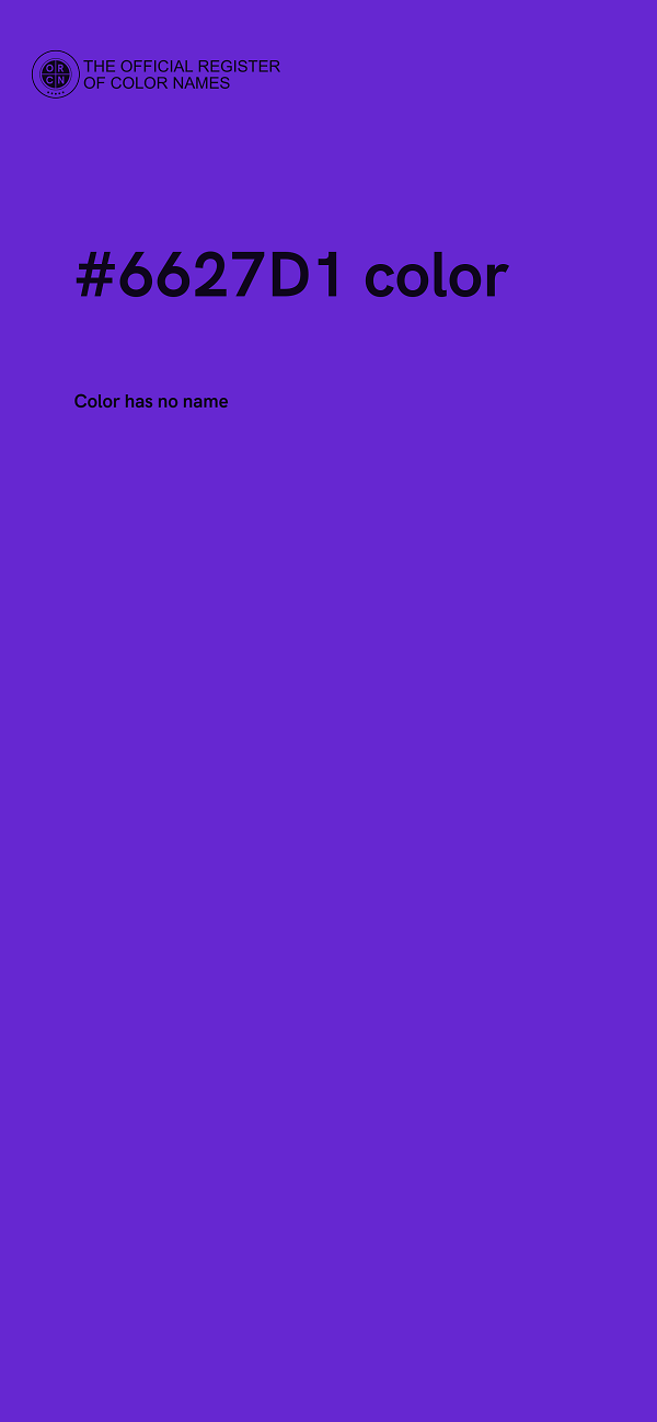 #6627D1 color image