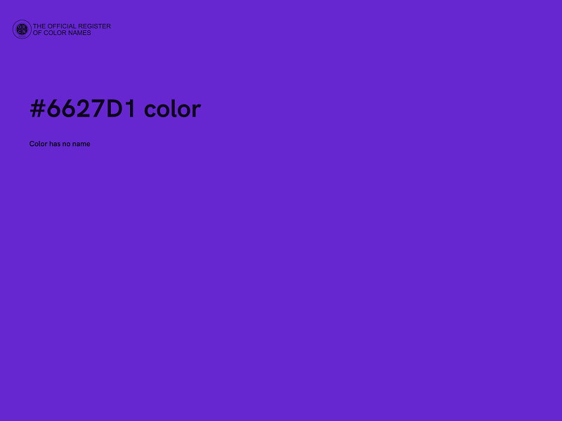 #6627D1 color image