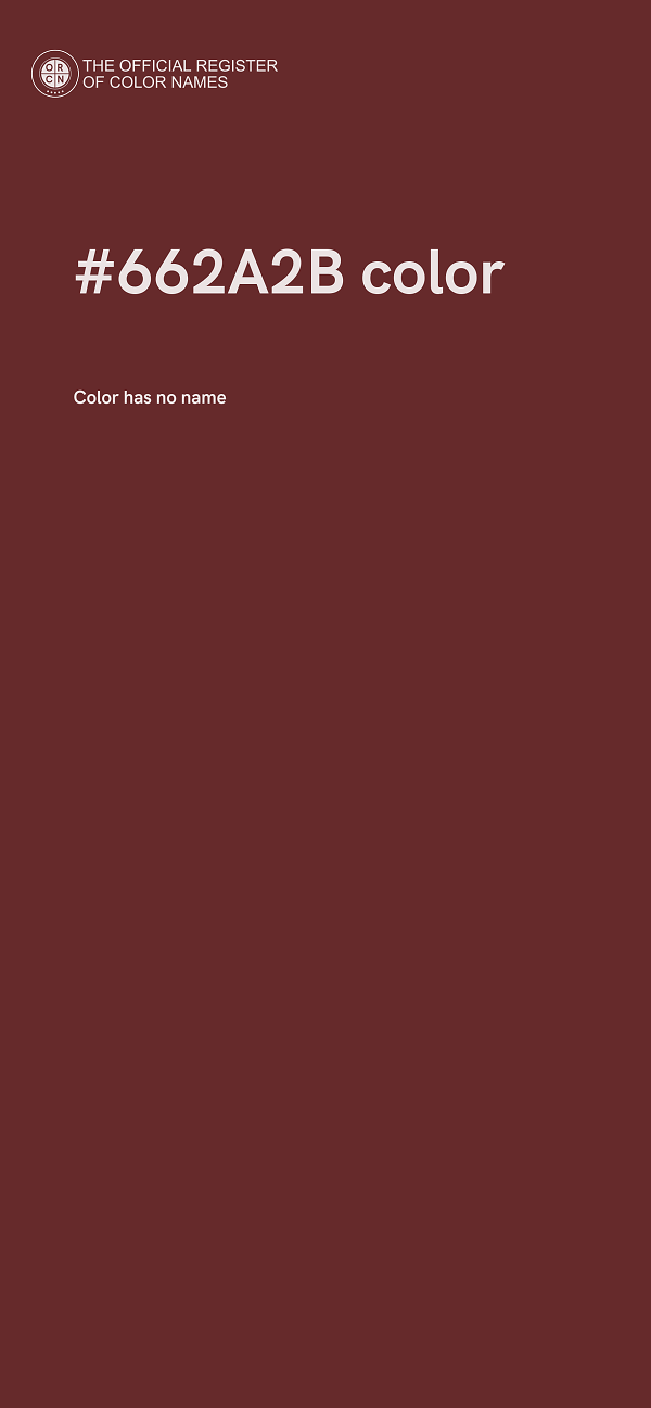 #662A2B color image
