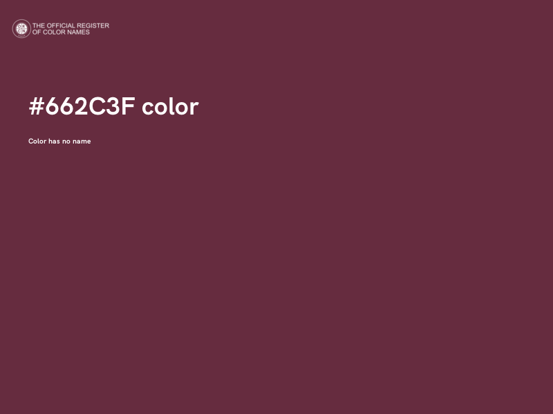#662C3F color image