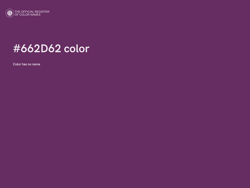 #662D62 color image