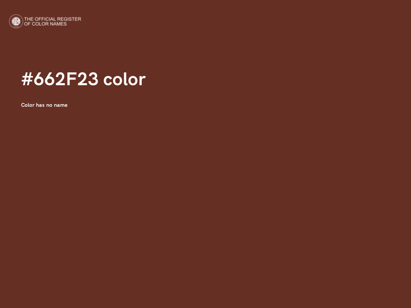 #662F23 color image