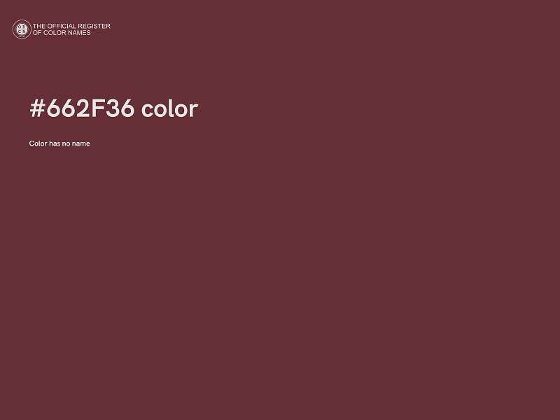 #662F36 color image