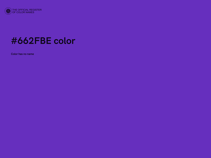 #662FBE color image