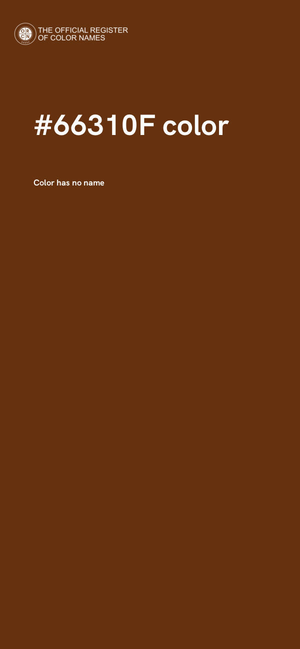 #66310F color image
