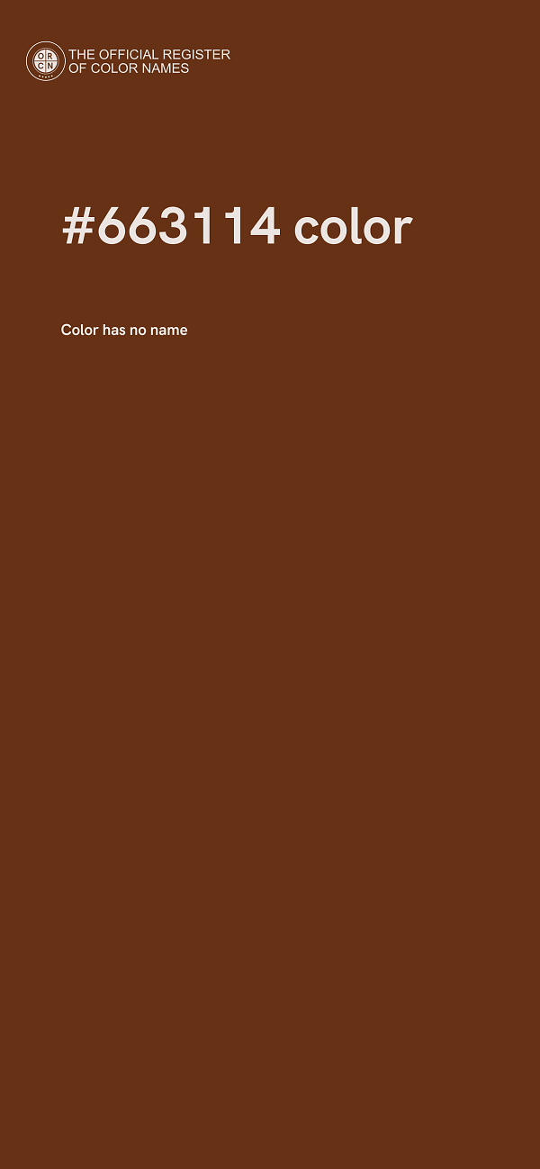 #663114 color image