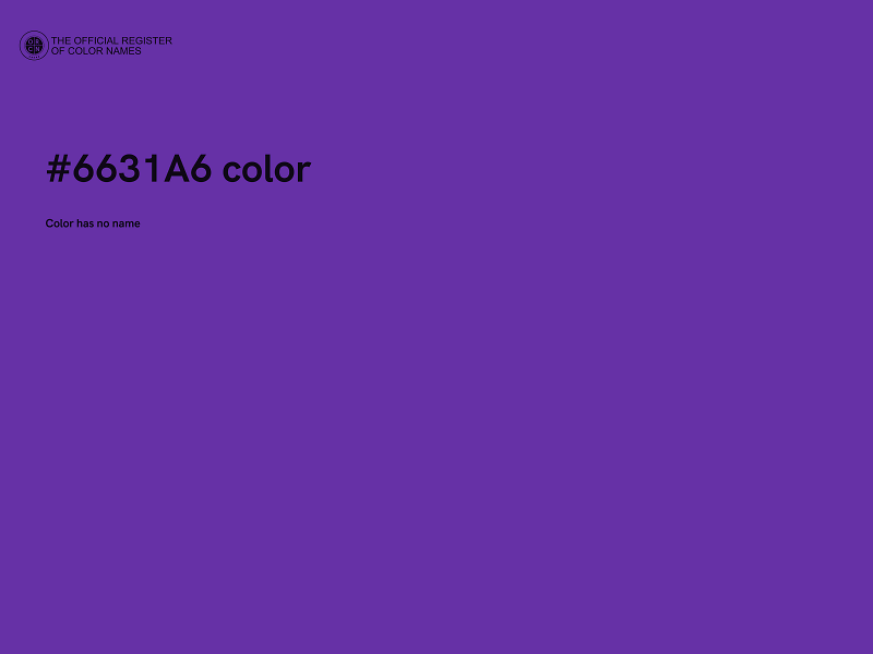 #6631A6 color image