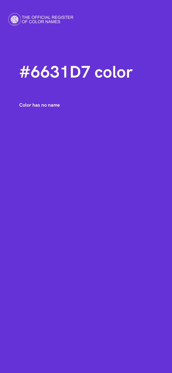 #6631D7 color image