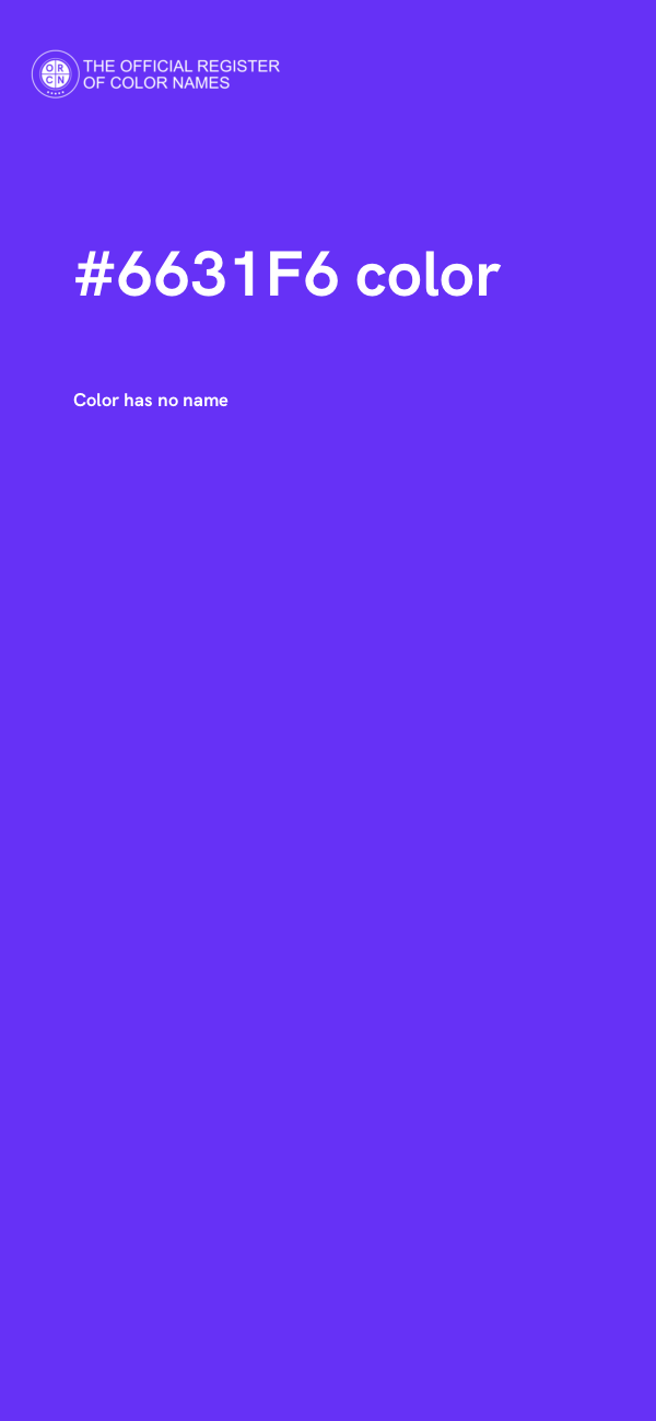 #6631F6 color image