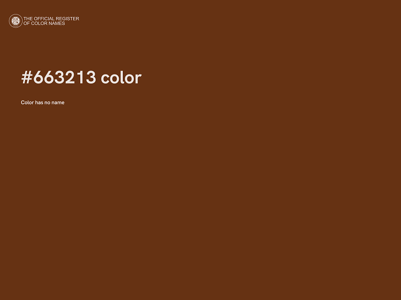 #663213 color image