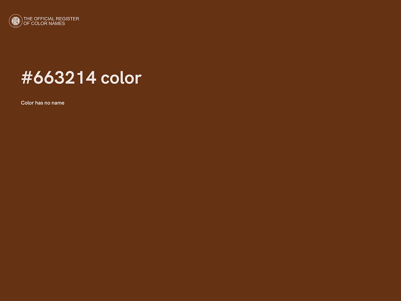 #663214 color image