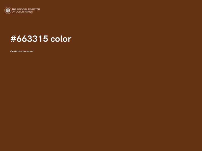 #663315 color image