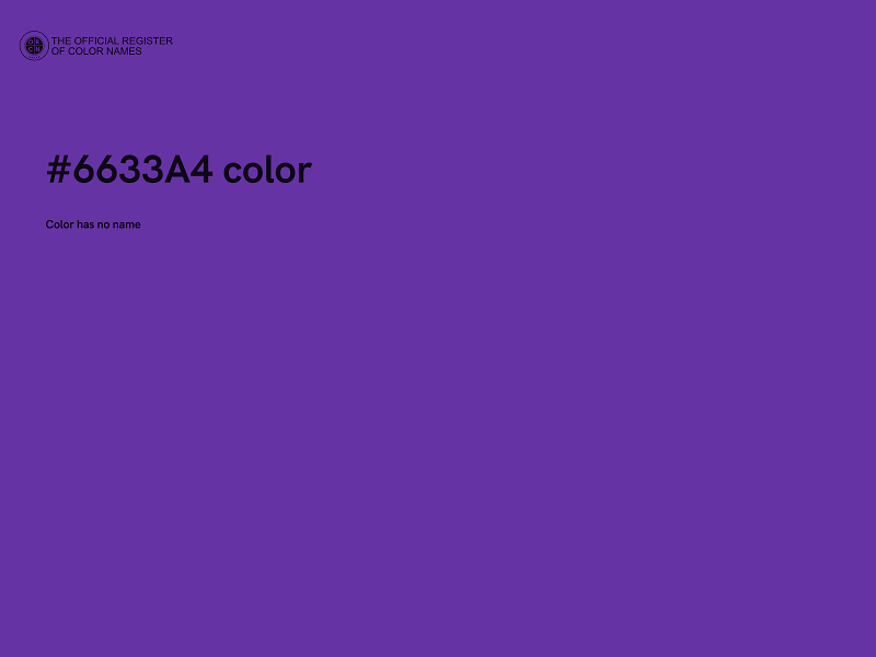 #6633A4 color image