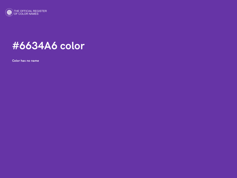 #6634A6 color image