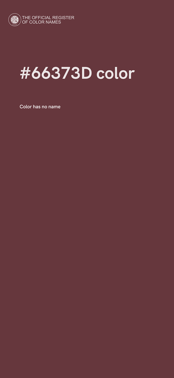 #66373D color image