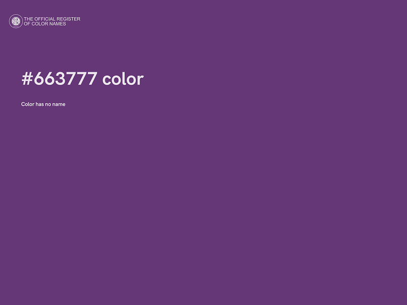 #663777 color image