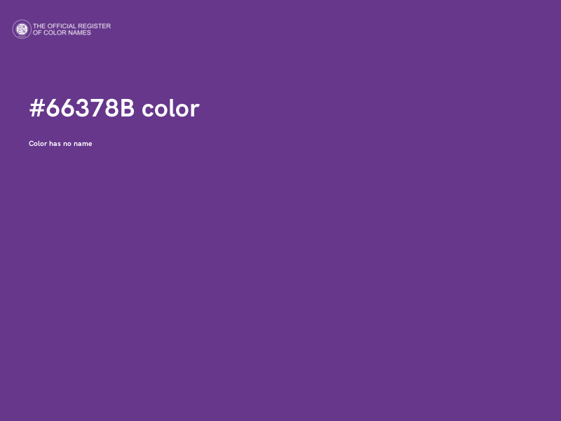 #66378B color image