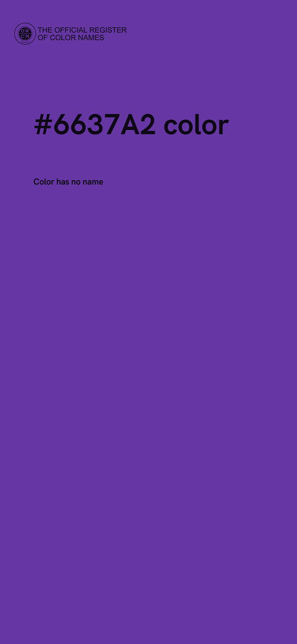 #6637A2 color image