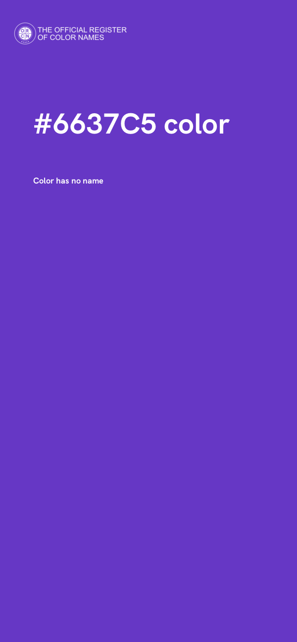 #6637C5 color image