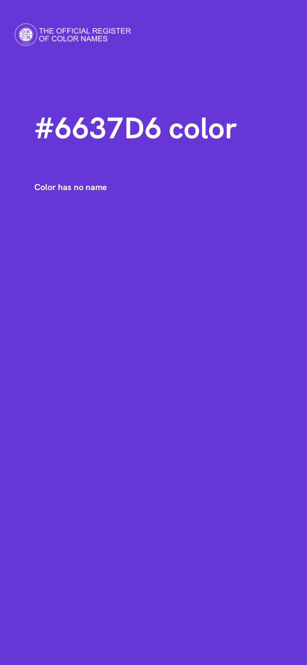 #6637D6 color image