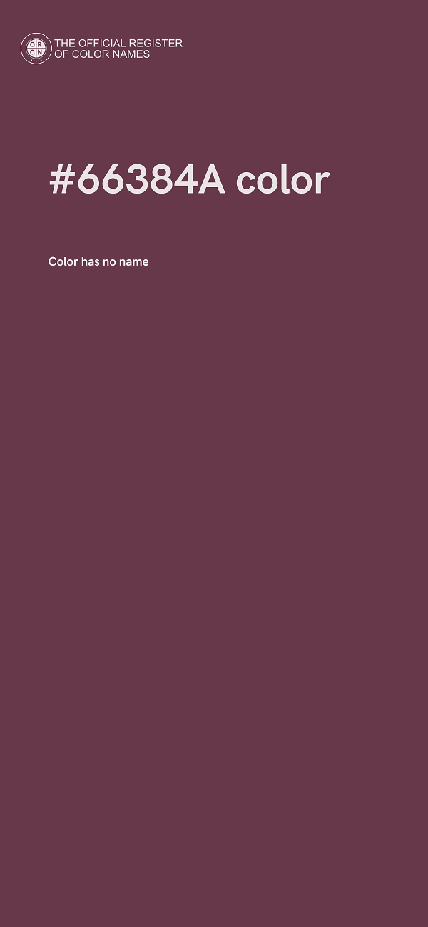 #66384A color image