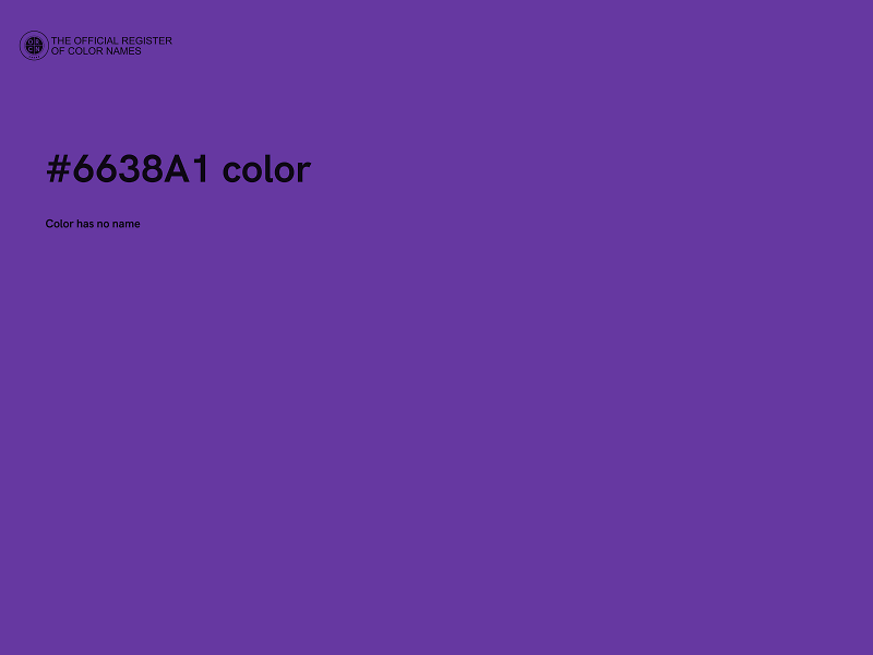 #6638A1 color image