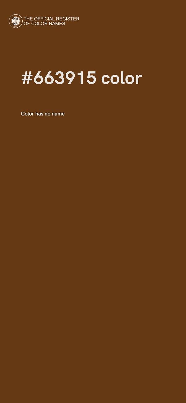 #663915 color image