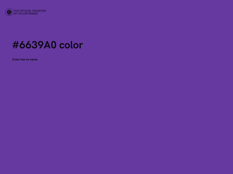 #6639A0 color image