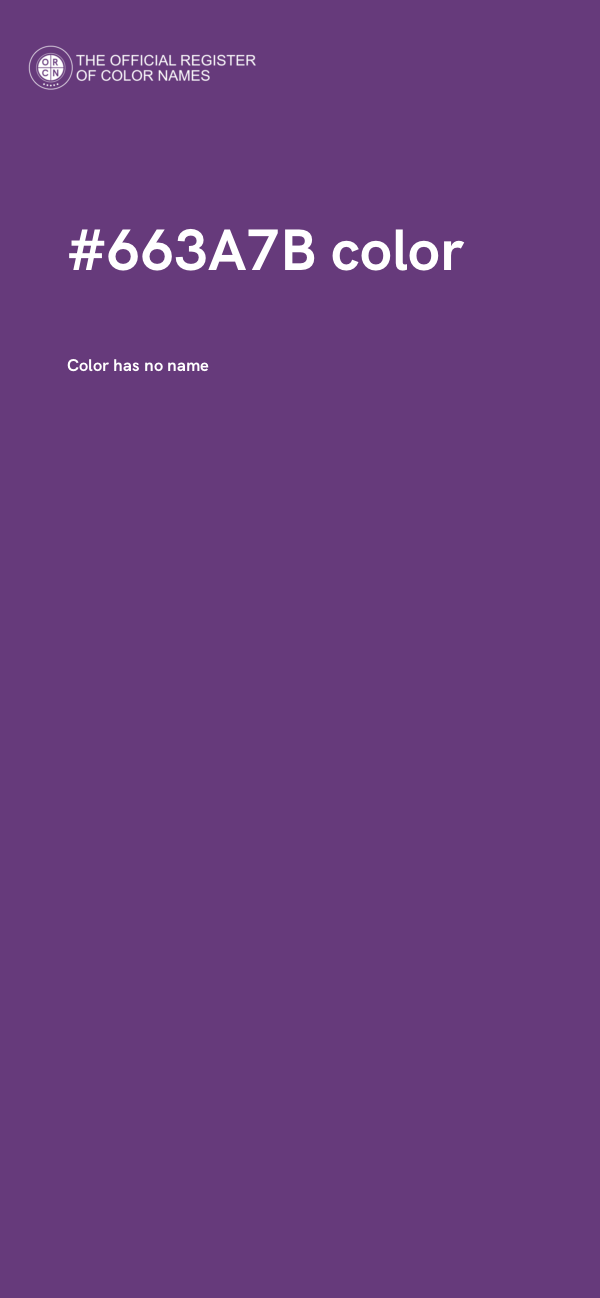 #663A7B color image