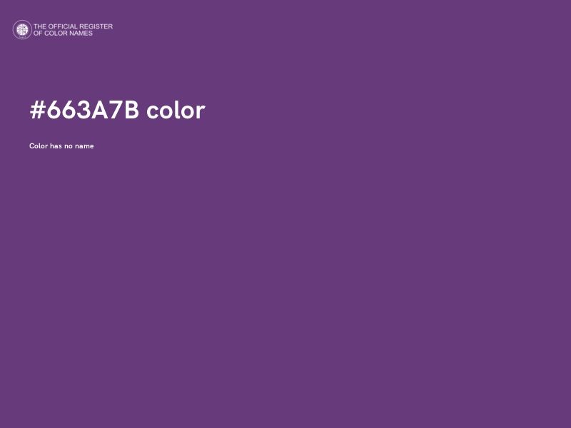 #663A7B color image
