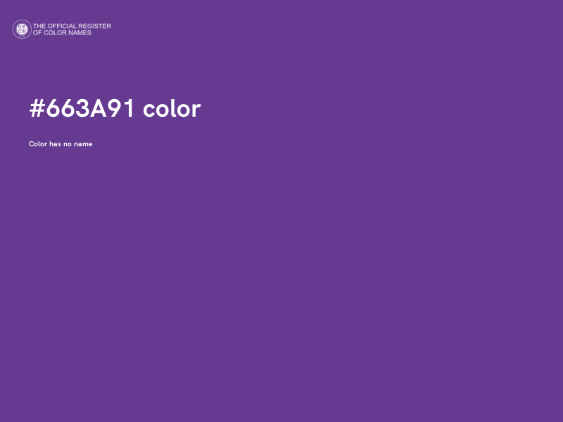 #663A91 color image