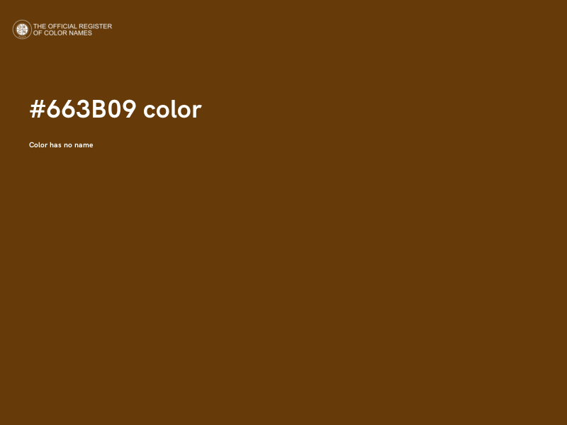 #663B09 color image