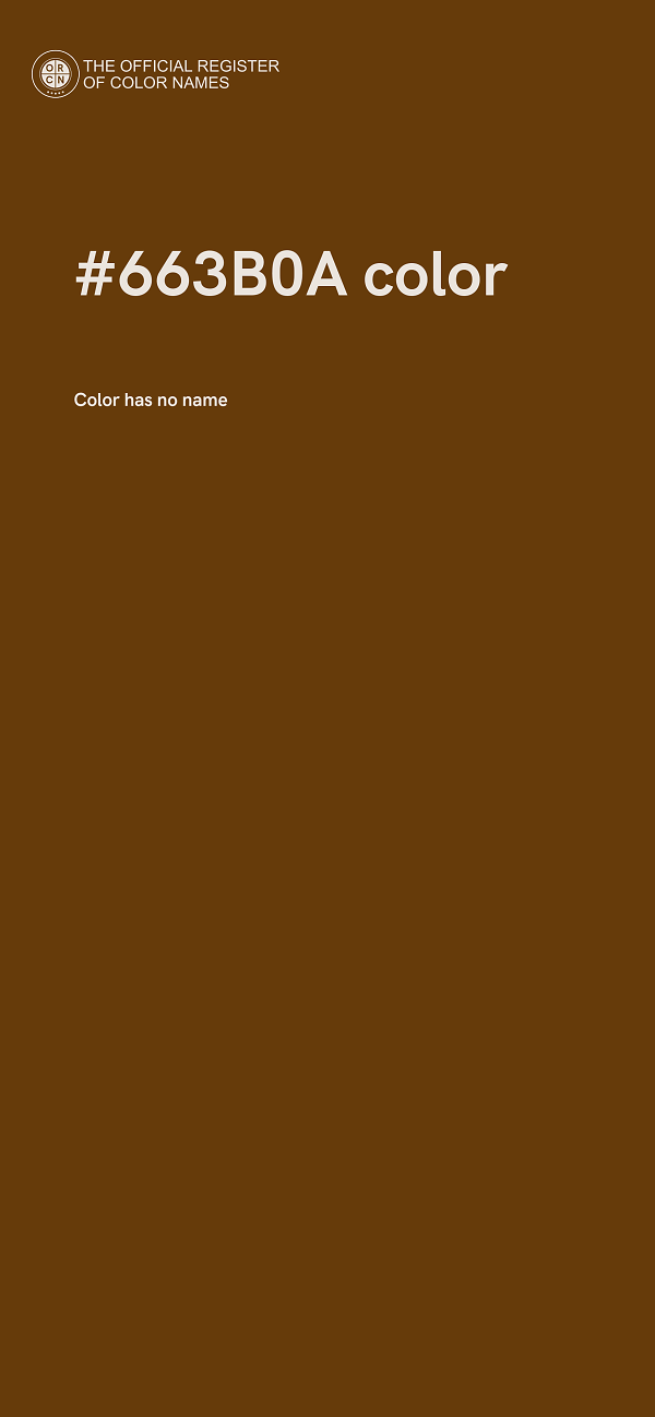 #663B0A color image