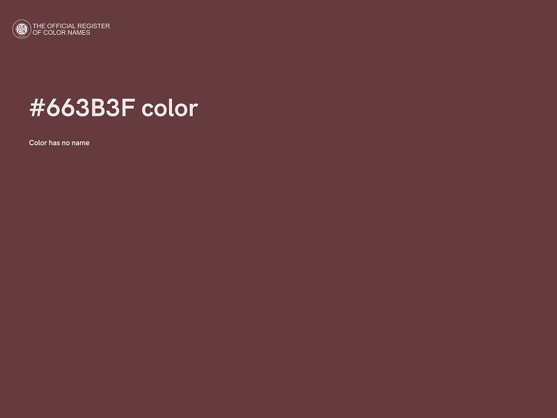 #663B3F color image