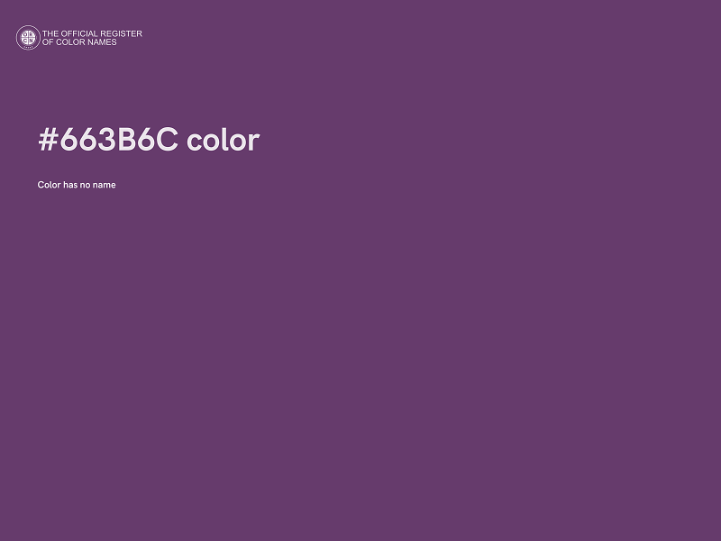 #663B6C color image