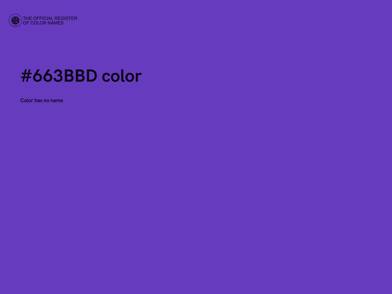 #663BBD color image