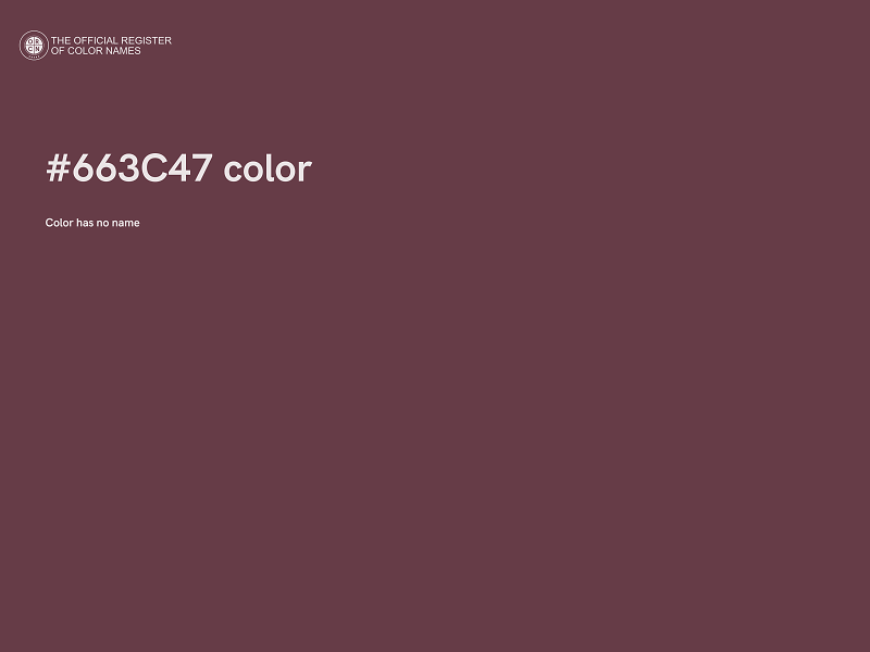 #663C47 color image