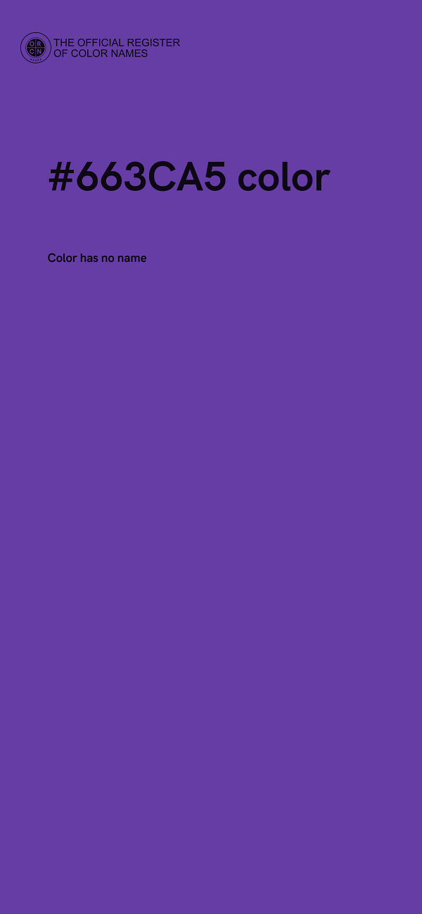 #663CA5 color image